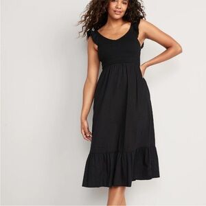 Old Navy Black Midi Dress